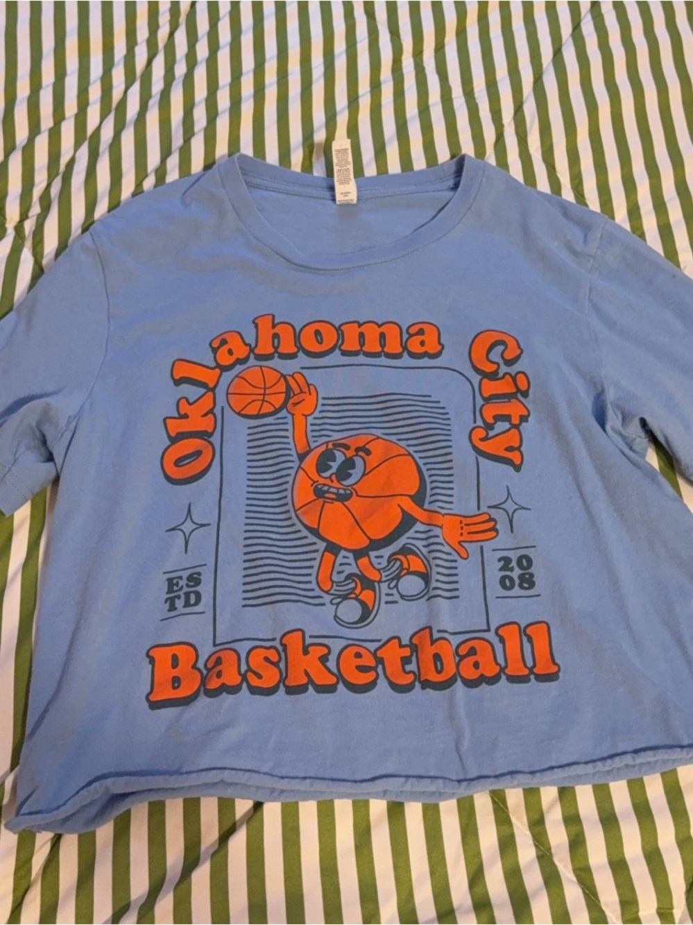 OKC THUNDER CROP TOP